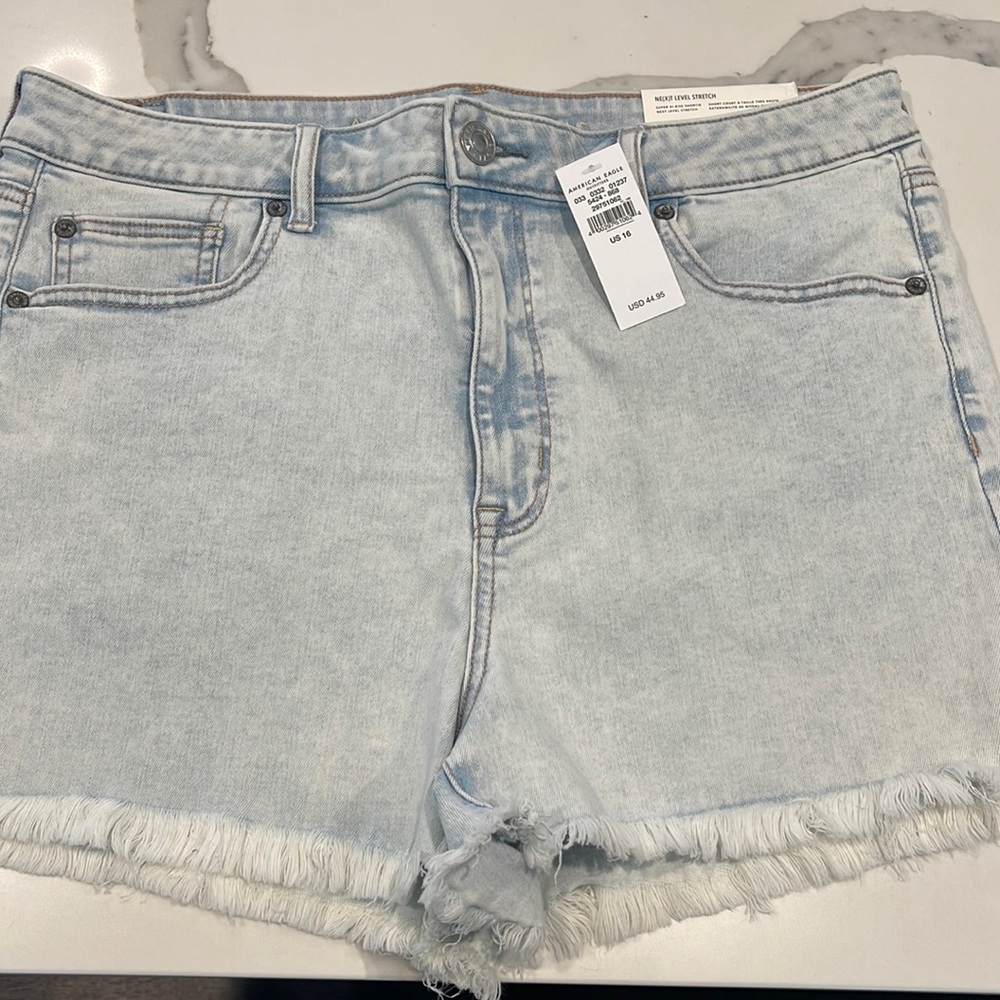 American Eagle super high rise shorts